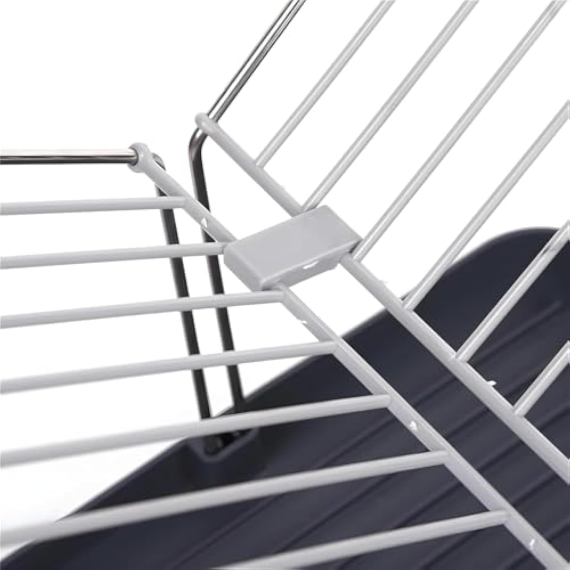 2-Tier Y-Rack Dish Drying Rack with Drainboard